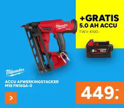 BOUWMAAT Accu Afwerkingstacker M18 Fn16ga-0 aanbieding