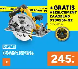 BOUWMAAT Cirkelzaag Brushless Dcs572nt-Xj 18v 184 Mm aanbieding