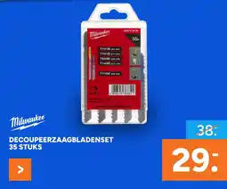BOUWMAAT Decoupeerzaagbladenset 35 Stuks aanbieding