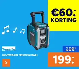 BOUWMAAT Bouwradio Mr007gz Dab+ aanbieding