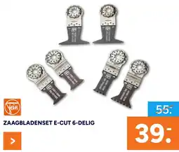 BOUWMAAT Zaagbladenset E-Cut 6-Delig aanbieding