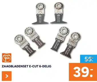 BOUWMAAT Zaagbladenset E-Cut 6-Delig aanbieding