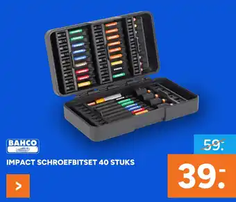 BOUWMAAT Impact schroefbitset 40 Stuks aanbieding