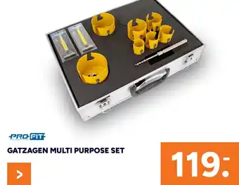 BOUWMAAT Gatzagen multi purpose set aanbieding