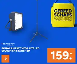 BOUWMAAT Bouwlampset Vega Lite Led aanbieding
