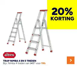 BOUWMAAT Trap Nimba 4 En 5 Treden aanbieding