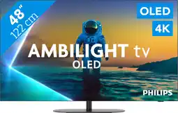 Coolblue Philips Ambilight 48'' OLED810 4K (2025) aanbieding