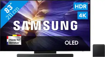 Coolblue Samsung 83 OLED S90F 4K (2025) + Samsung HW-QS700F (2025) aanbieding