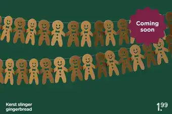Xenos Kerst slinger gingerbread aanbieding