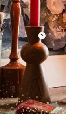 Intratuin Kandelaar. Hout, bruin, diverse maten. aanbieding