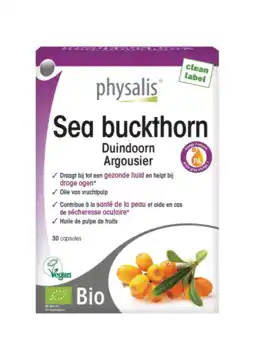 De Online Drogist Physalis Sea Buckthorn Capsules aanbieding