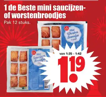 Dirk 1 de Beste mini saucijzen- of worstenbroodies aanbieding