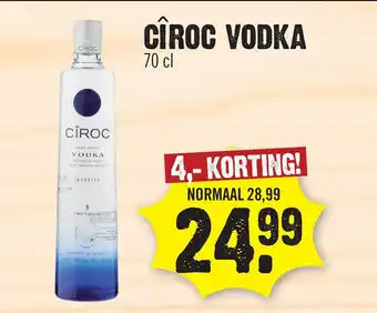 Dirk CIROC VODKA 70 cl aanbieding