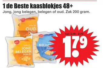 Dirk 1 de Beste kaasblokjes 48+ aanbieding