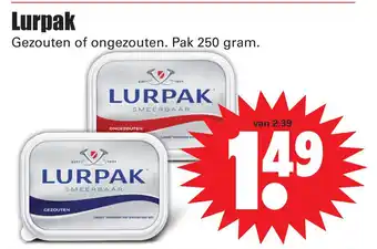 Dirk Lurpak aanbieding