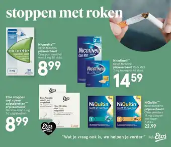 Etos Hulp bij stoppen met roken aanbieding