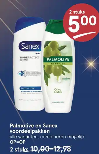 Etos Palmolive en Sanex voordeelpakken aanbieding