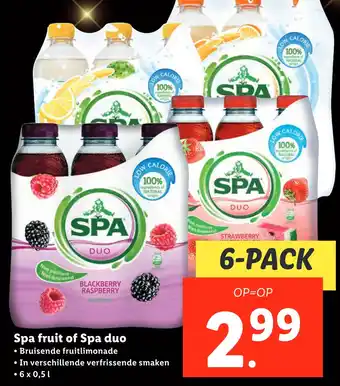 Lidl Spa fruit of Spa duo aanbieding