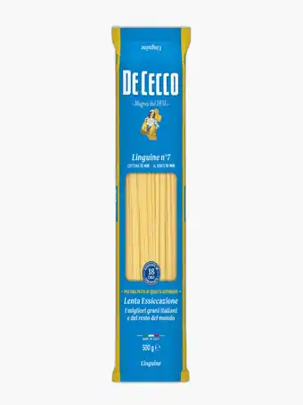 Flink De Cecco Linguine N7 500g aanbieding