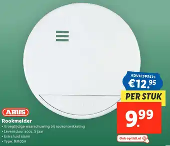 Lidl ABUS Rookmelder aanbieding