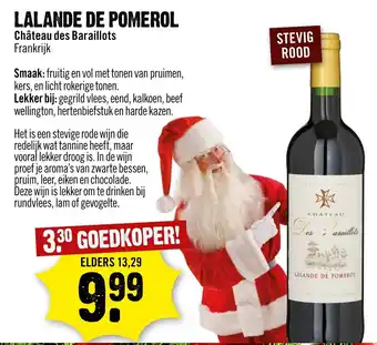 Dirck 3 Chateau des Baraillots Lalande de Pomerol 750ml aanbieding