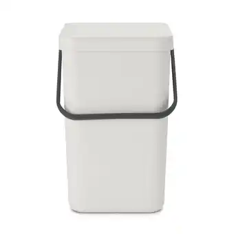 Amazon Brabantia Sort & Go Prullenbak, Afvalemmer, Light Grey , 25 Liter aanbieding