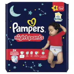 PLUS Pampers night pants maat 4 aanbieding