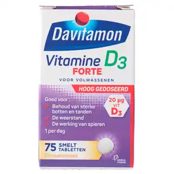 PLUS Davitamon Vitamine D smelttabletten forte aanbieding