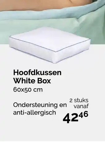 Beter Bed Hoofdkussen White Box 60x50 cm aanbieding