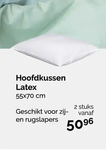 Beter Bed Hoofdkussen Latex 55X70 Cm aanbieding