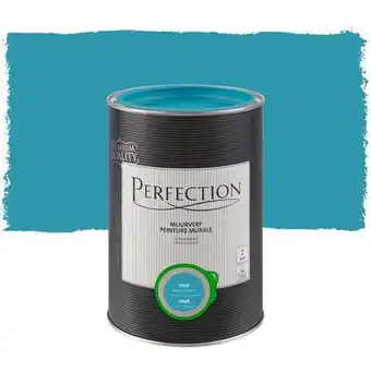 Praxis Perfection Ultradekkend Muurverf - Mat - Lagune Blauw - 1L aanbieding