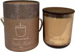 Intratuin Intratuin geurkaars in glas Indi Vanilla Musk beige 40,5 D 9,8 H 11,7 cm aanbieding