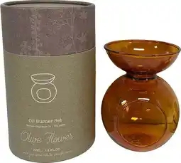 Intratuin Intratuin olie geurbrander met geurolie Indi Olive Flower bruin D 11 H 18 cm aanbieding
