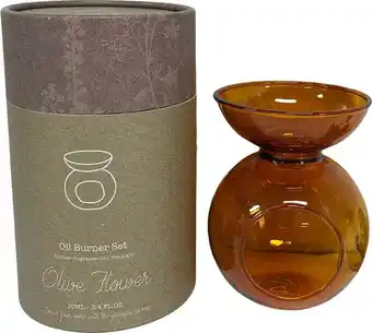 Intratuin Intratuin olie geurbrander met geurolie Indi Olive Flower bruin D 11 H 18 cm aanbieding