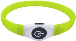 Intratuin Intratuin verlichte hondenhalsband XL geel 35 - 65 cm aanbieding