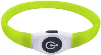 Intratuin Intratuin verlichte hondenhalsband XL geel 35 - 65 cm aanbieding