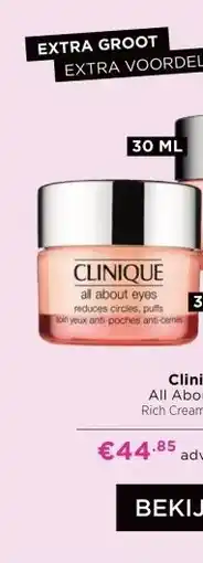 ICI Paris XL Clinique All About Eyes Rich Cream of Cream aanbieding
