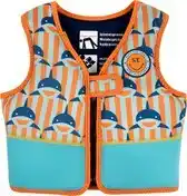 Bol.com Swim Essentials Zwemvest Kind - Haaien Oranje/Blauw - 18-30 kg - 3-6 jaar aanbieding