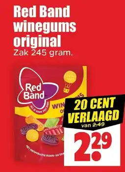 Dirk Red Band winegums original aanbieding
