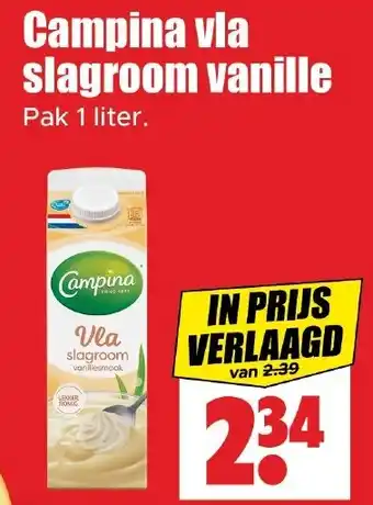 Campina vla slagroom vanille