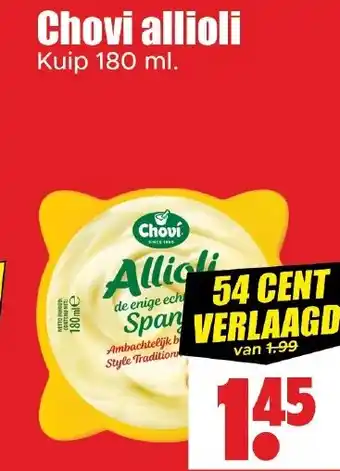 Dirk Chovi allioli aanbieding