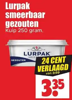Dirk Lurpak smeerbaar gezouten aanbieding