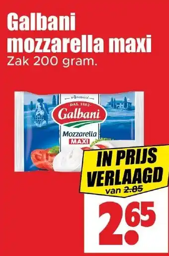 Dirk Galbani mozzarella maxi aanbieding