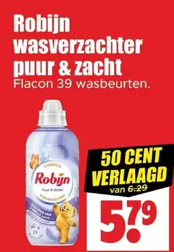 Dirk Robijn wasverzachter puur & zacht aanbieding