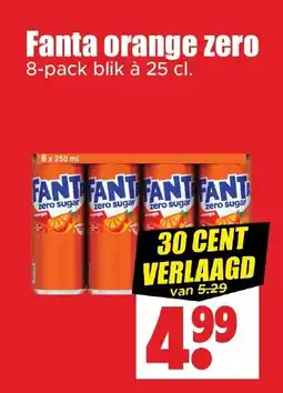 Dirk Fanta orange zero aanbieding