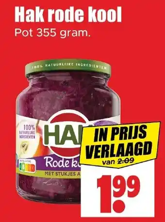 Dirk Hak rode kool aanbieding