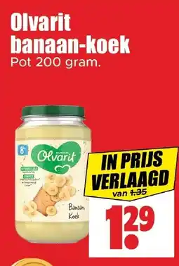 Dirk Olvarit banaan-koek aanbieding