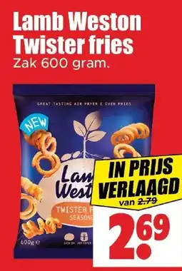 Dirk Lamb Weston Twister fries aanbieding