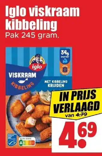 Dirk Iglo viskraam kibbeling aanbieding