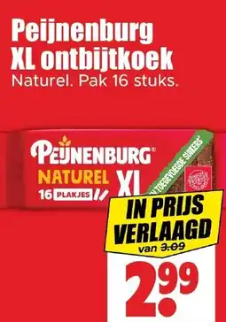 Dirk Peijnenburg XL ontbijtkoek Naturel aanbieding